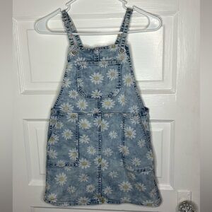 Kids Daisy flower overall dress 8